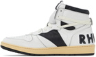 Rhude White & Black Rhecess Hi Sneakers