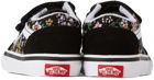 Vans Baby Black Fun Floral Old Skool V Sneakers