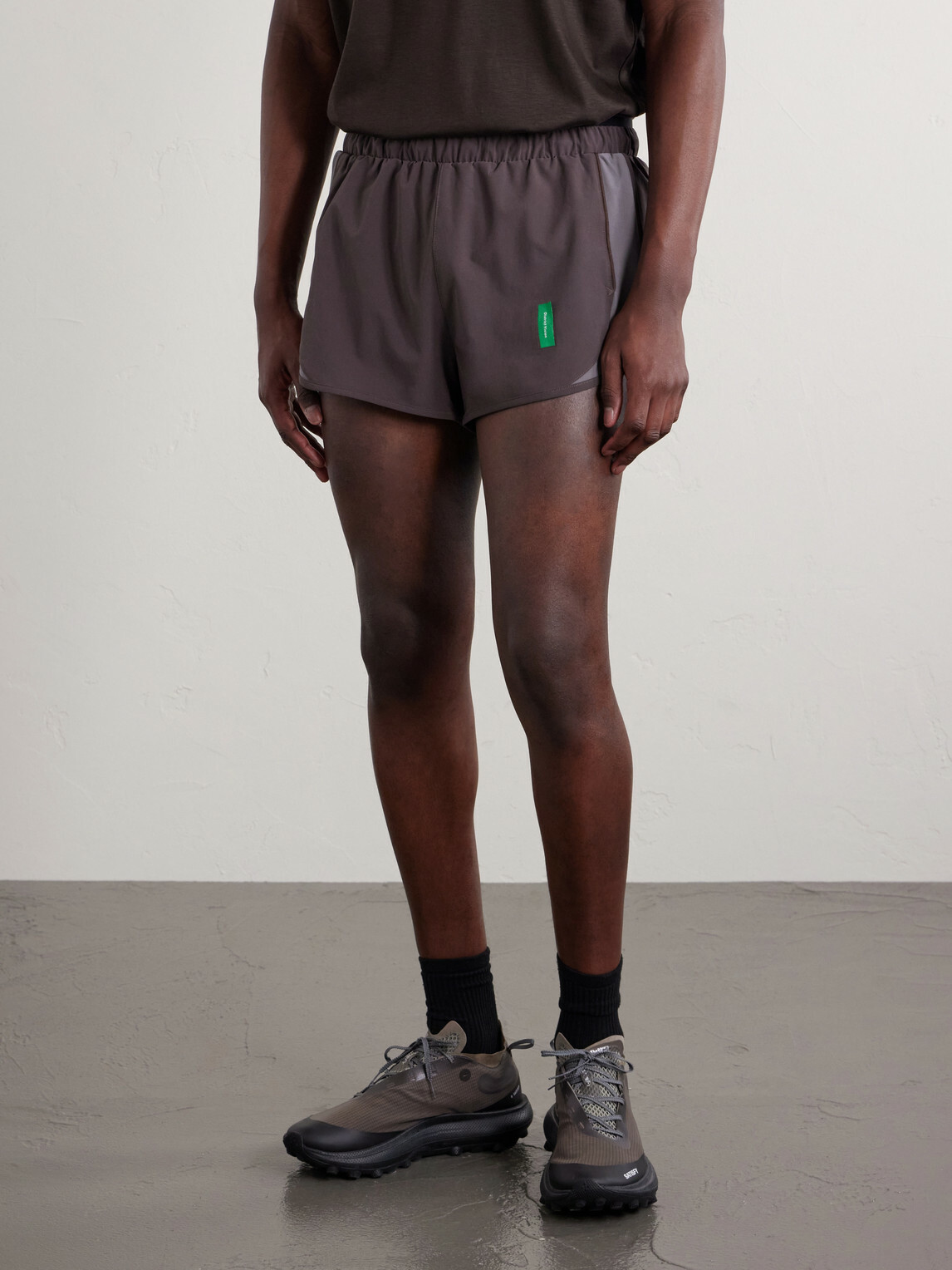 DISTRICT VISION - Straight-Leg 2'' Shell Running Shorts - Brown