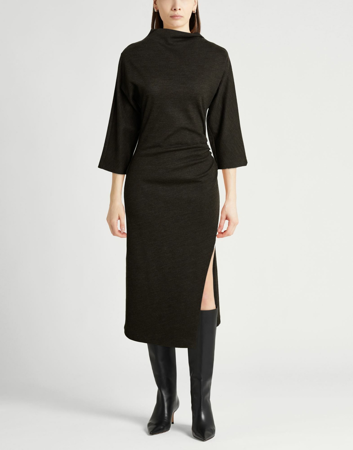 Peserico Womens Midi dress Dark in Brown