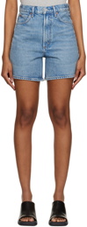 AGOLDE Blue Stella Denim Shorts