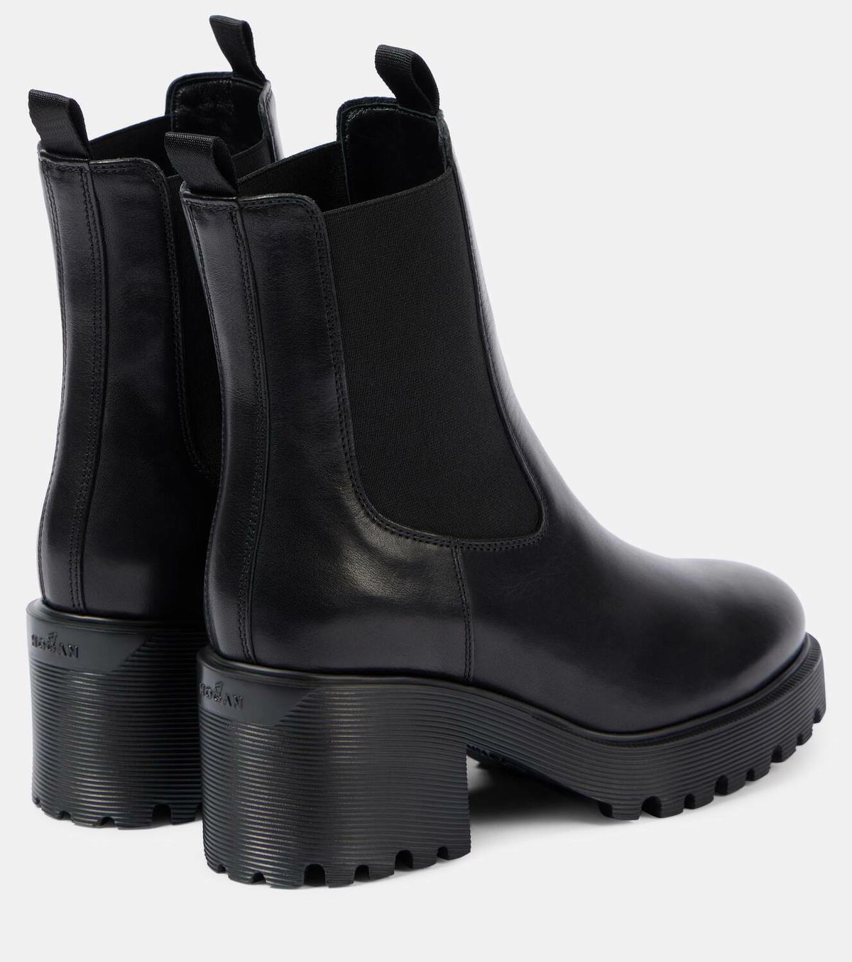Hogan Leather Chelsea boots