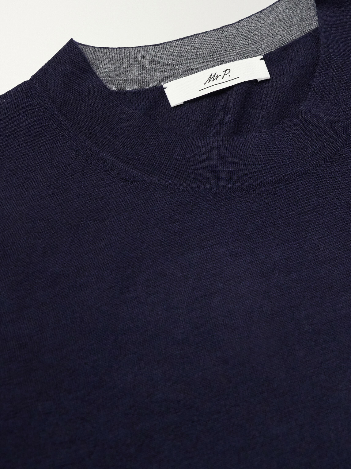 Mr P. - Cashmere and Silk-Blend Sweater - Blue