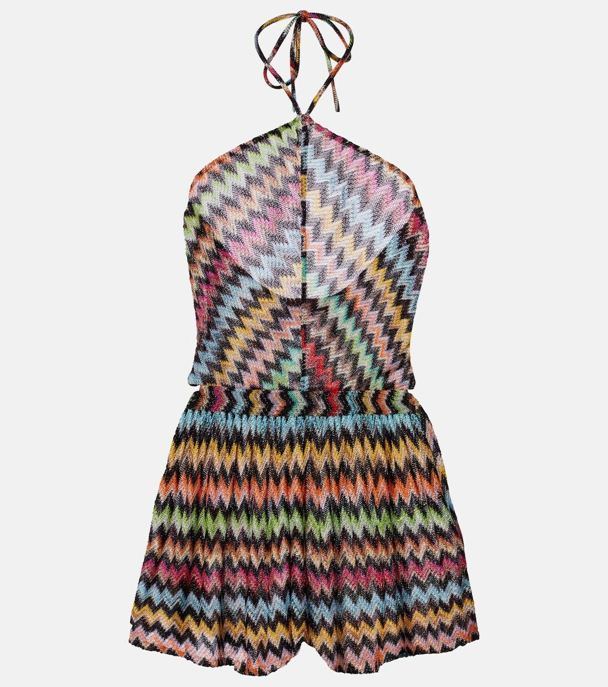 Missoni Zigzag lamé playsuit