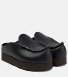 Acne Studios - x Kero Bero leather platform mules