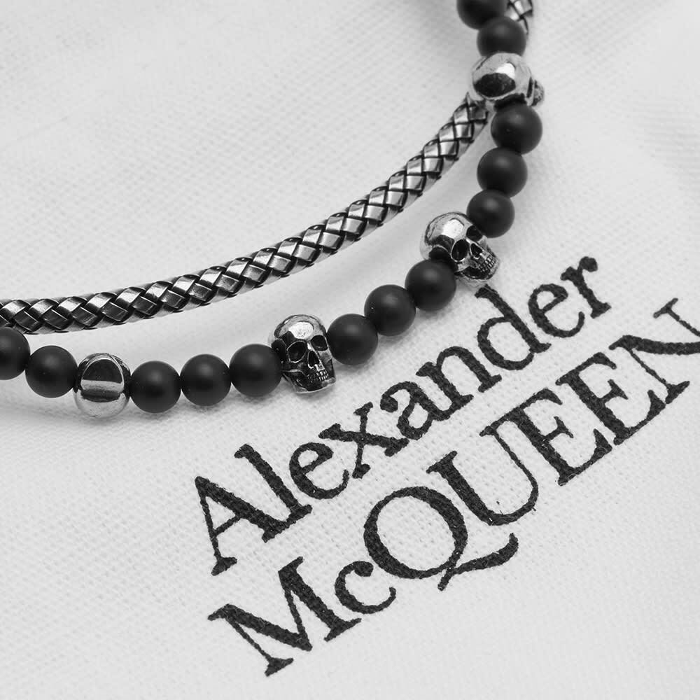 Alexander McQueen Men's Double Layered Bracelet in Multi Alexander McQueen