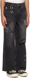 mastermind JAPAN Black C2H4 Edition Totem Laser Jeans
