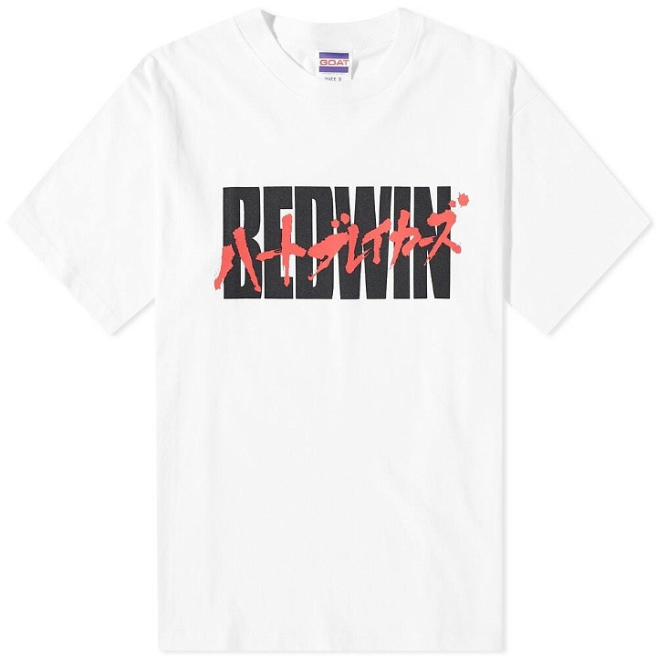 Photo: Bedwin & The Heartbreakers Men's Ricky Logo T-Shirt in White