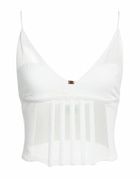Elisabetta Franchi Womens Top Ivory