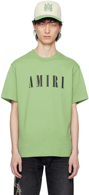 Photo: AMIRI Green Bonded T-Shirt