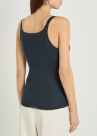 Gabriela Hearst Cinxia Cashmere and Silk-blend Tank Denim