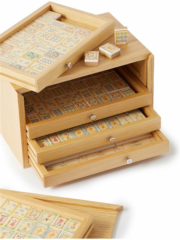 Photo: Loro Piana - Oak Mahjong Set