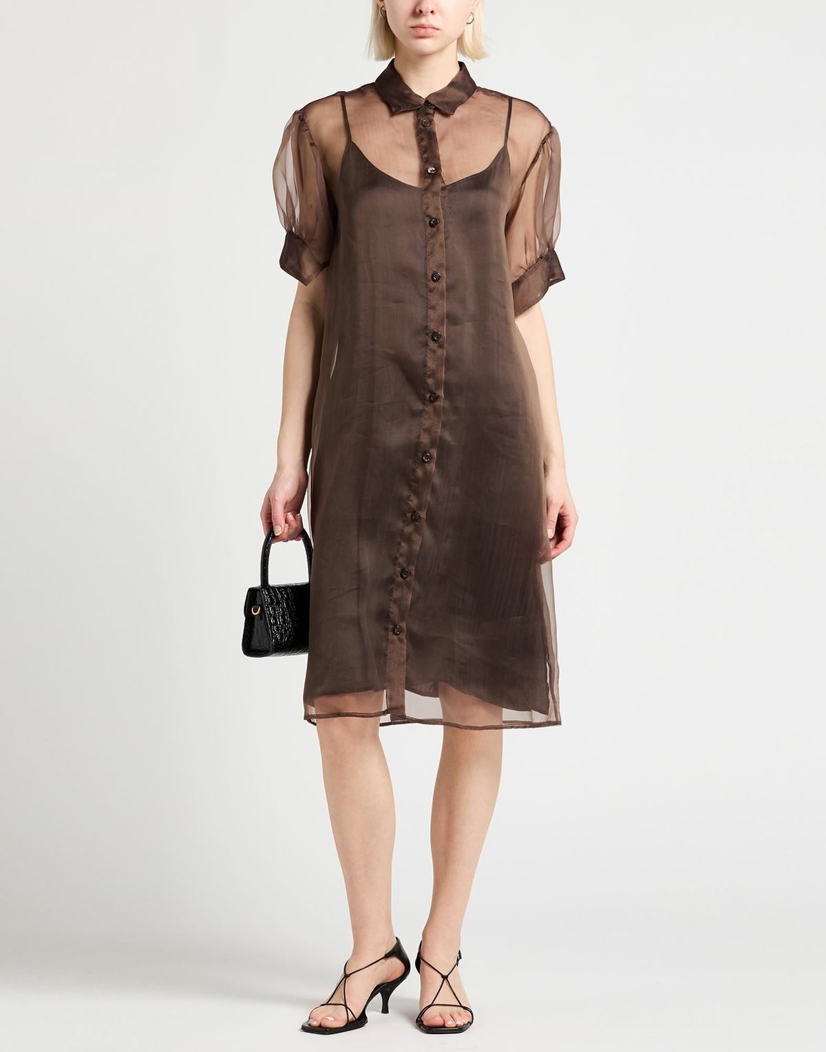 Peserico Womens Midi dress Dark in Brown