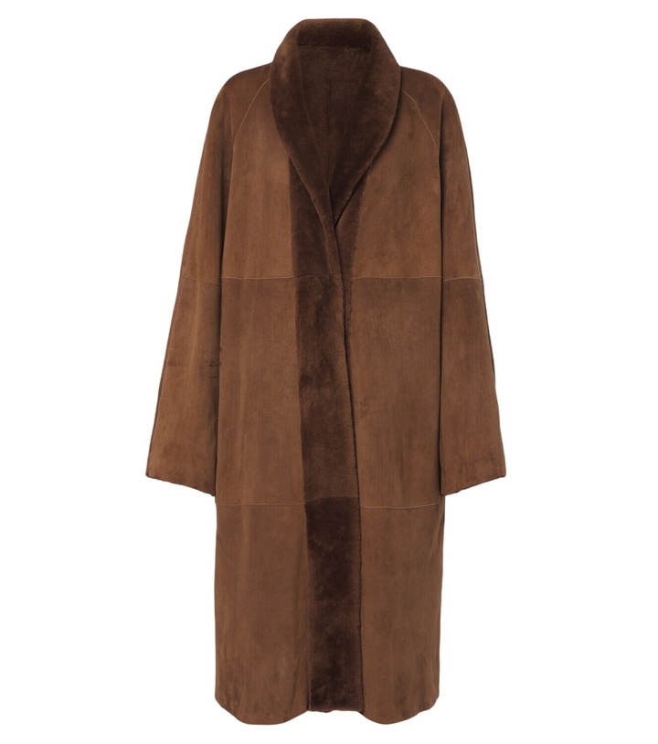 Photo: The Row Kane reversible shearling-lined suede coat
