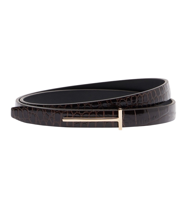 Photo: Tom Ford T croc-effect leather belt