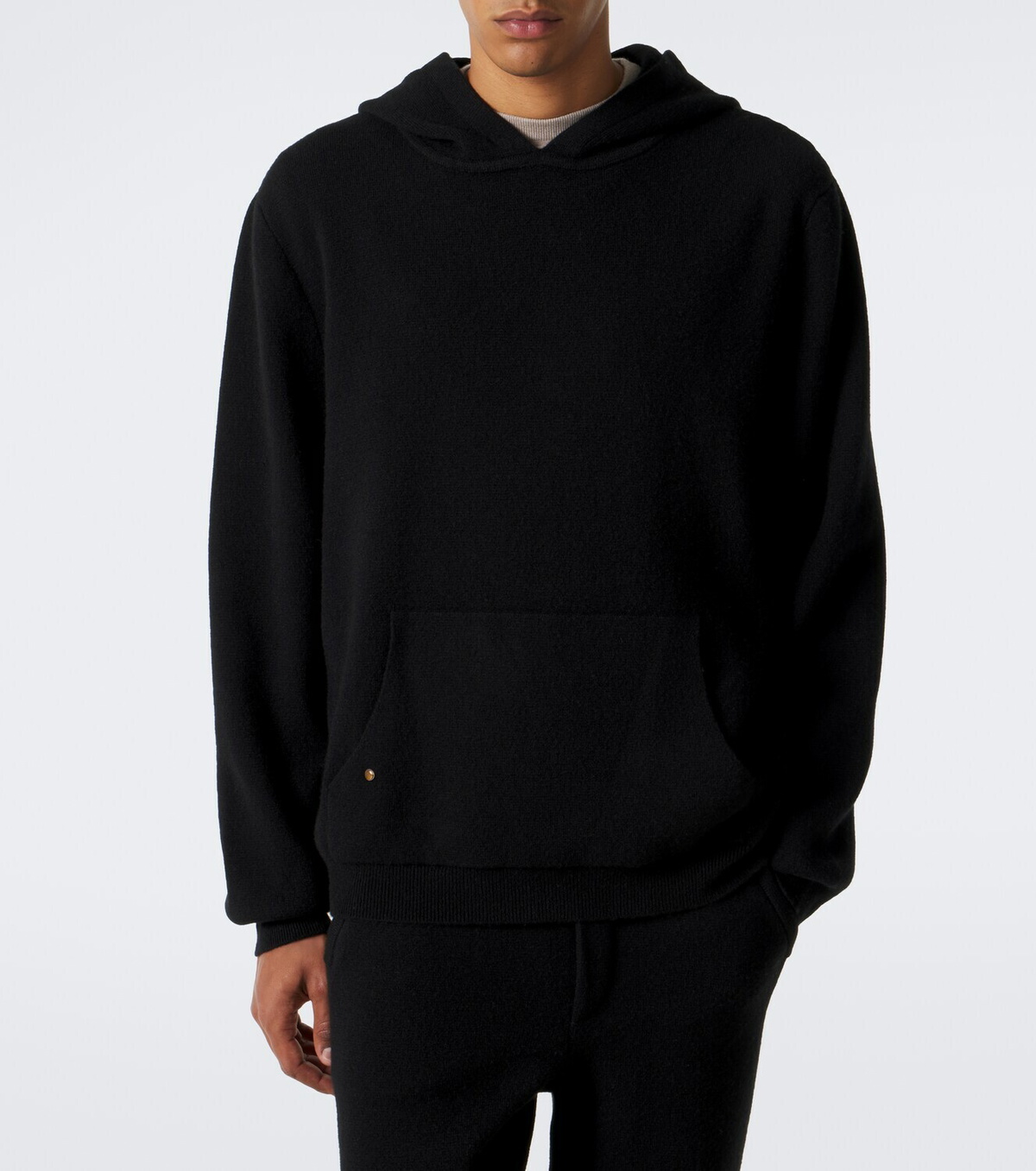 God's True Cashmere Cashmere hoodie with tiger's eye