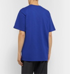 Gucci - Oversized Logo-Print Cotton-Jersey T-Shirt - Blue