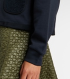 Moncler Cotton-blend zip-up hoodie