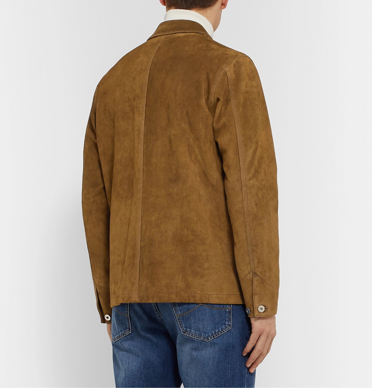 Caruso - Suede Jacket - Brown