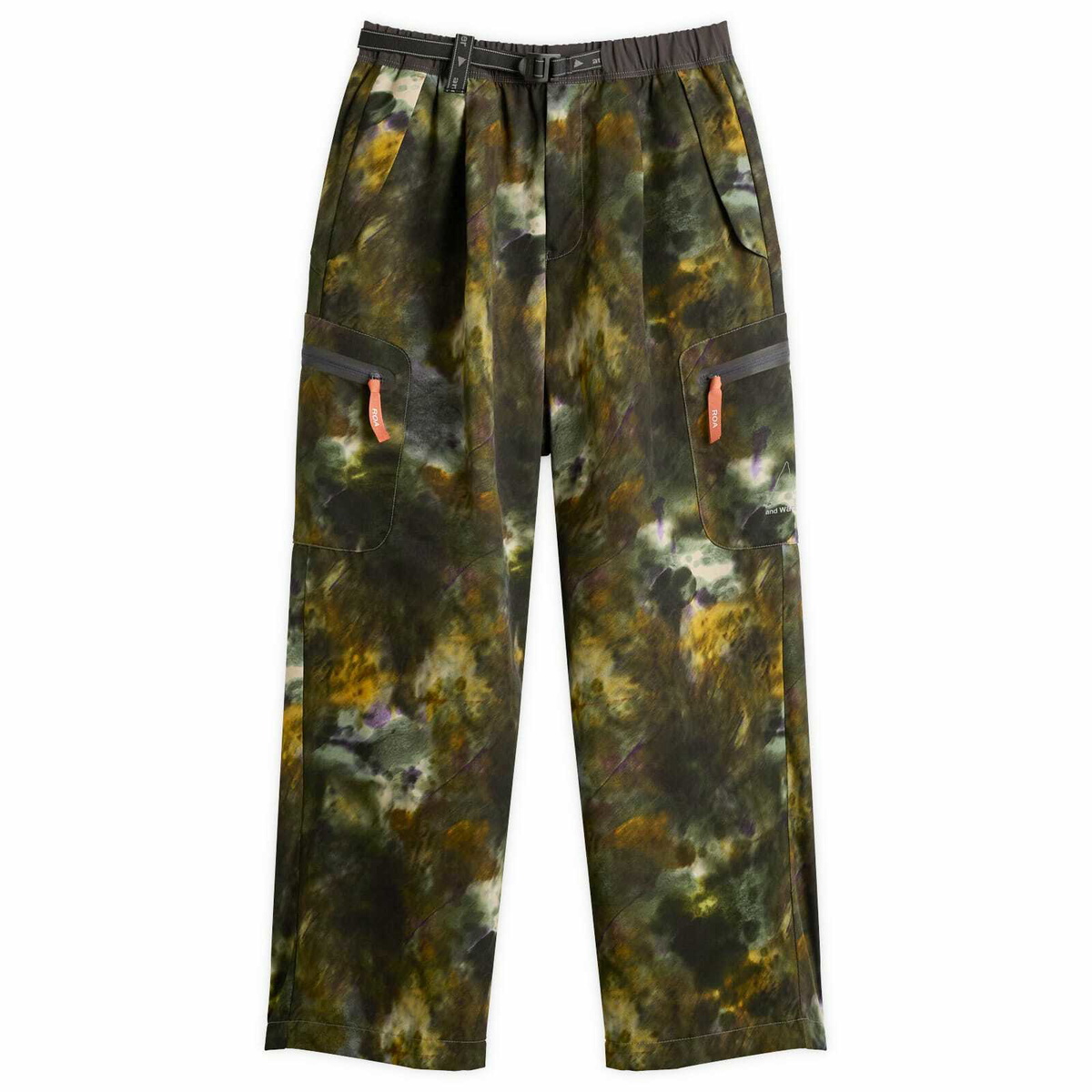 And Wander Men's Wide Cargo Pant in Black and Wander