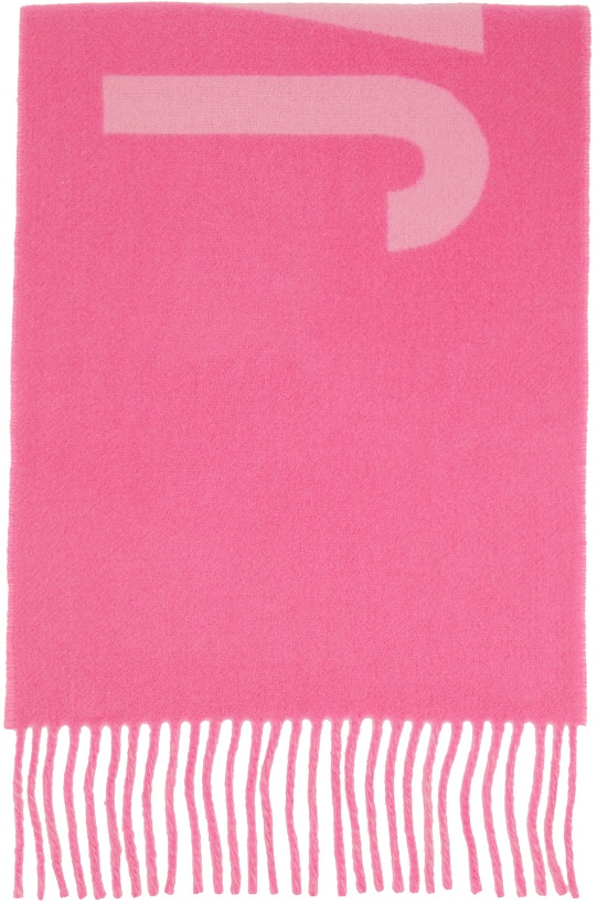 Photo: JACQUEMUS Pink Le Papier 'L'Echarpe Jacquemus' Scarf