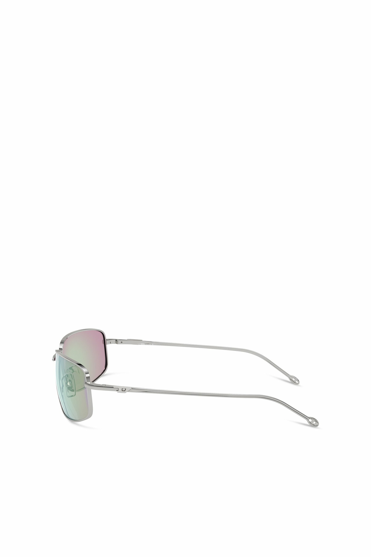 Diesel Racer shape sunglasses in metal - Sunglasses - Unisex - Silver