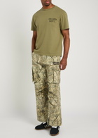 Gallery Dept. Logo-print Cotton T-shirt Olive