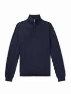 Incotex - Incotex Zanone Flexwool Half-Zip Sweater - Blue