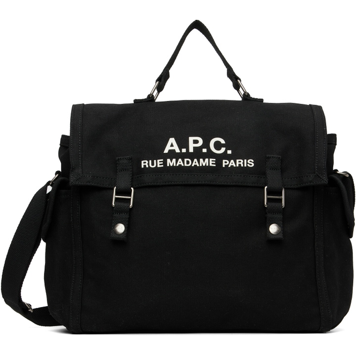 Photo: A.P.C. Black 'Récupération' Messenger Bag