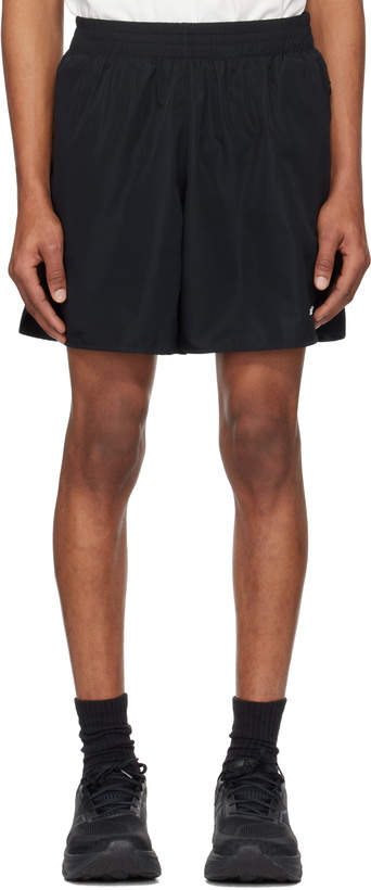 Photo: Jil Sander Black Bonded Logo Shorts