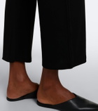 Leset Lauren cropped jersey flared pants