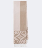 Loewe Anagram wool and cashmere scarf
