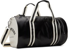Fred Perry Black & Off-White Classic Barrel Duffle Bag
