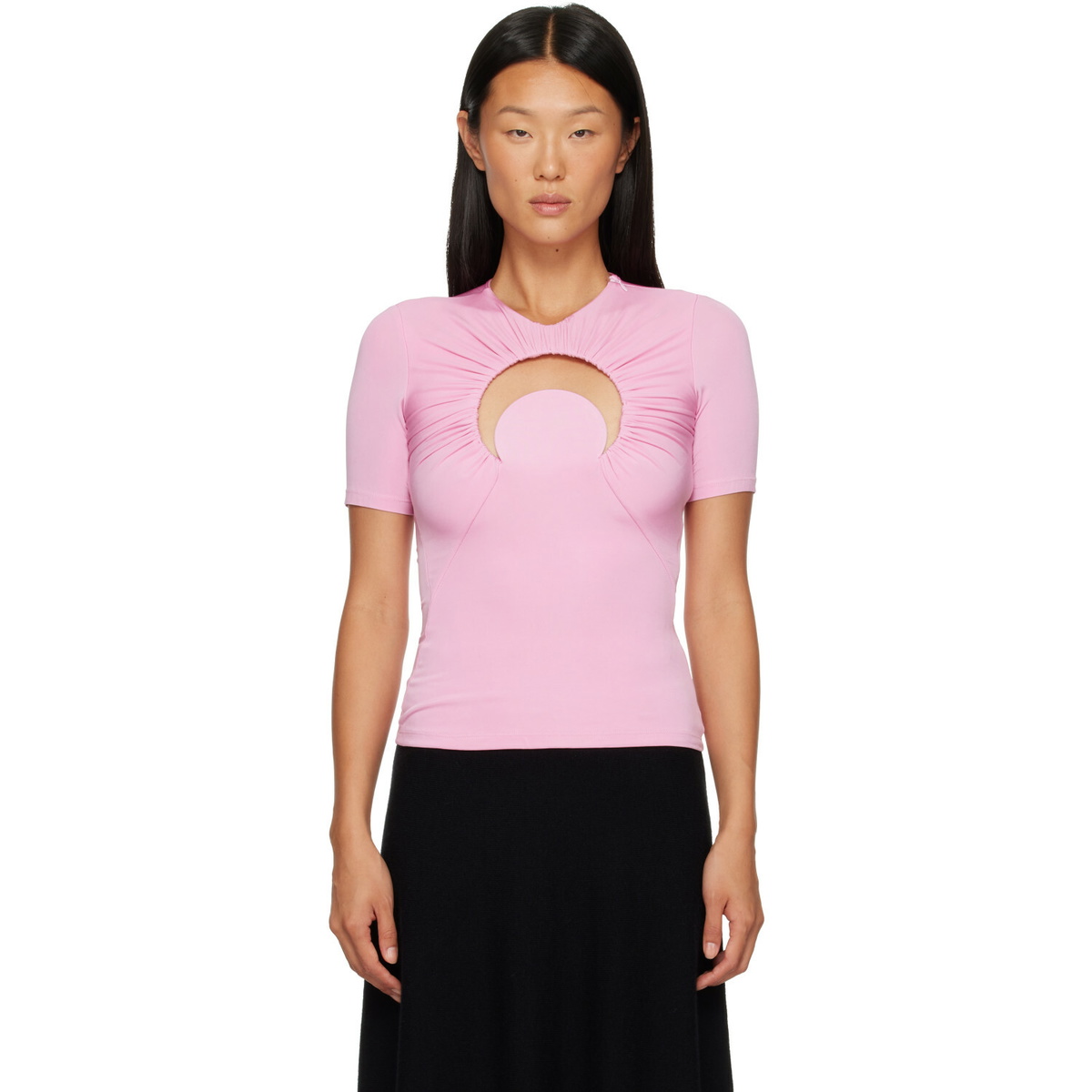 Marine Serre SSENSE Exclusive Blue Turtleneck Marine Serre