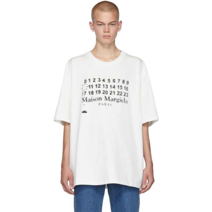 Photo: Maison Margiela White Oversized Logotype T-Shirt