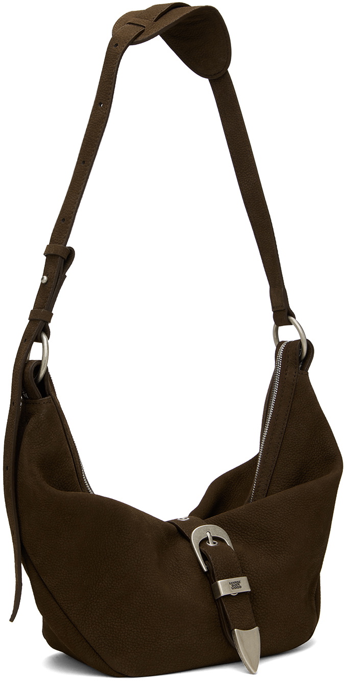 Marge Sherwood Brown Belted Medium Bag
