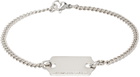 IN GOLD WE TRUST PARIS SSENSE Exclusive Silver Price Tag Bracelet