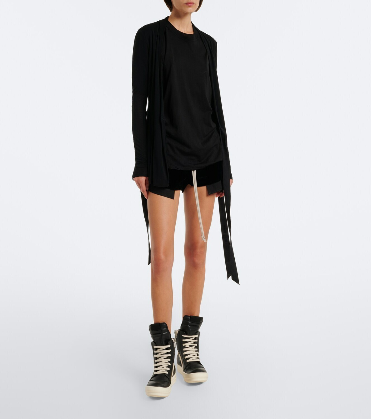 Rick Owens Geobasket leather sneakers
