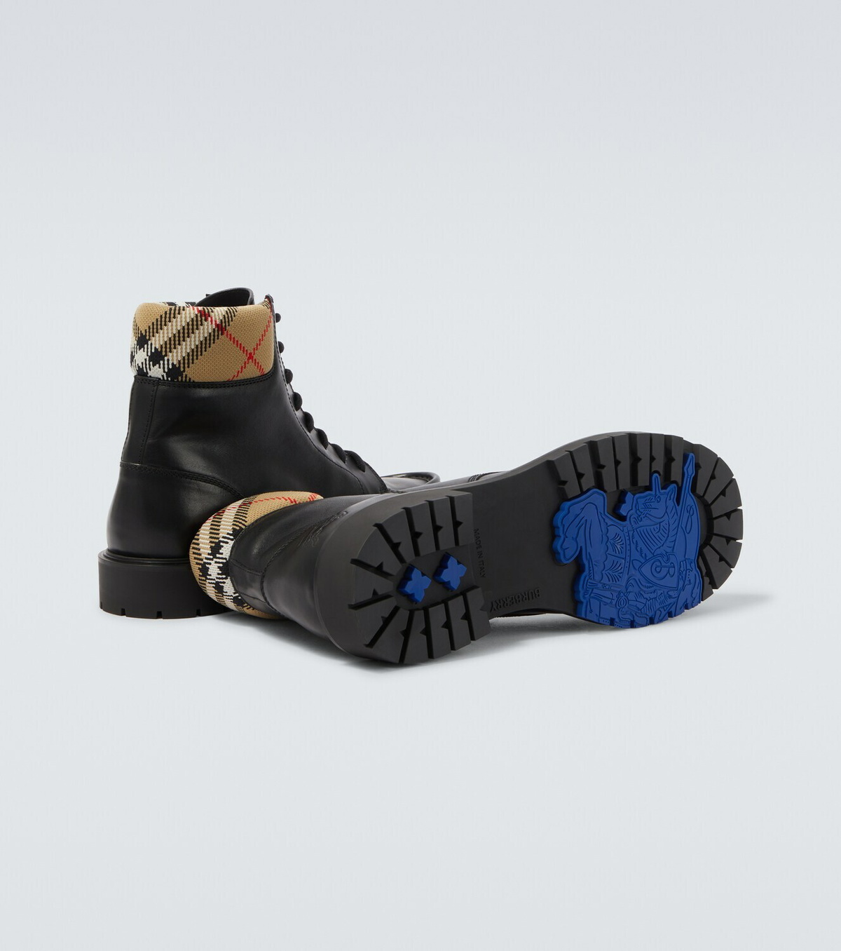 Burberry Rogue leather combat boots