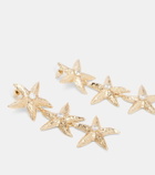 Self-Portrait 18kt gold-plated earrings