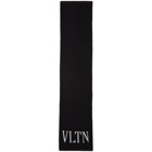 Valentino Black Valentino Garavani VLTN Scarf