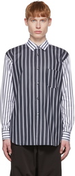 Comme des Garçons Shirt Black & White Cotton Shirt