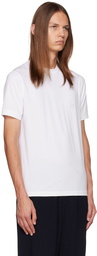 Giorgio Armani White Embroidered T-Shirt