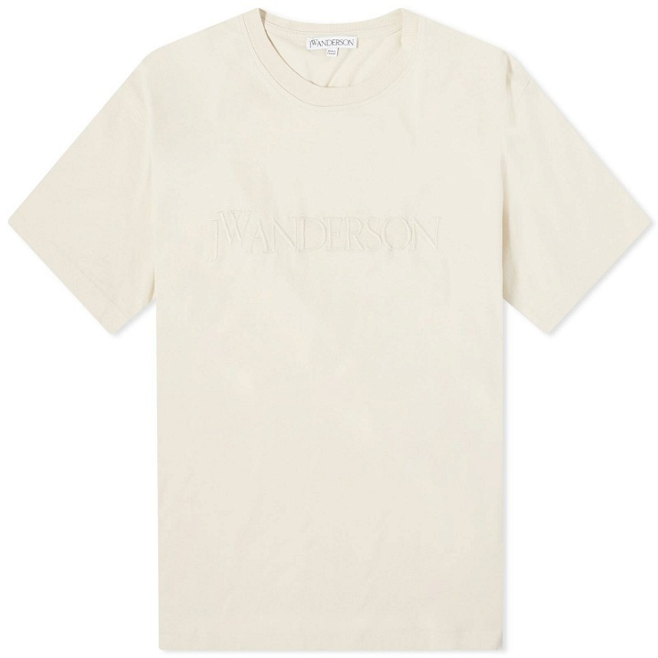 Photo: JW Anderson Men's Logo Embroidery T-Shirt in Beige