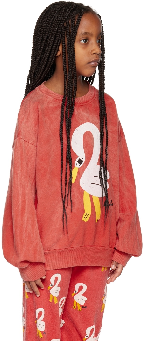 Bobo Choses Kids Red Pelican Sweatshirt