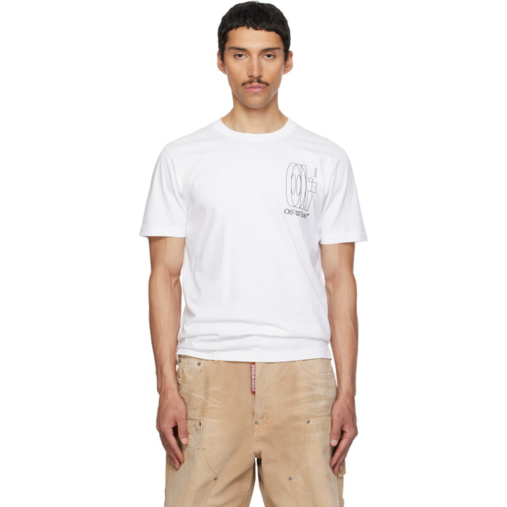 Photo: Off-White White Big Double Arrow Slim T-shirt