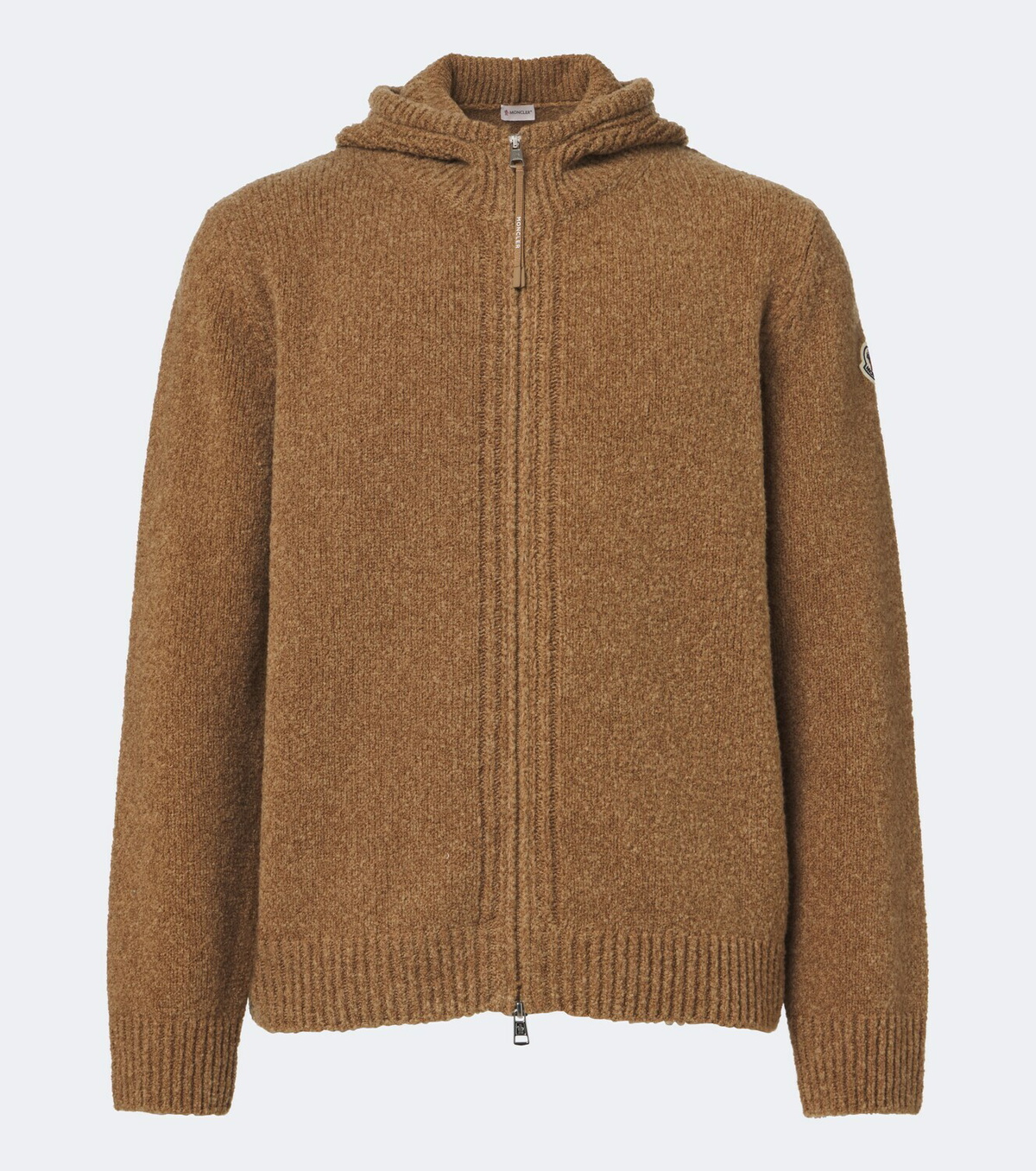 Moncler Bouclé wool-blend zip-up hoodie
