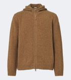 Moncler Bouclé wool-blend zip-up hoodie