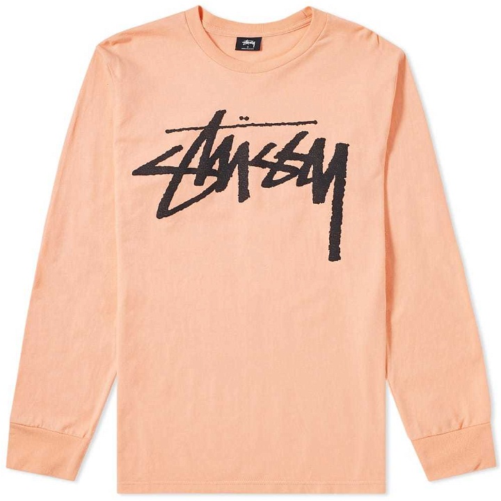 Photo: Stussy Long Sleeve Old Stock Tee Pink