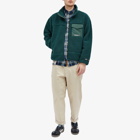 Neighborhood Men's Boa Fleece Jacket in Green